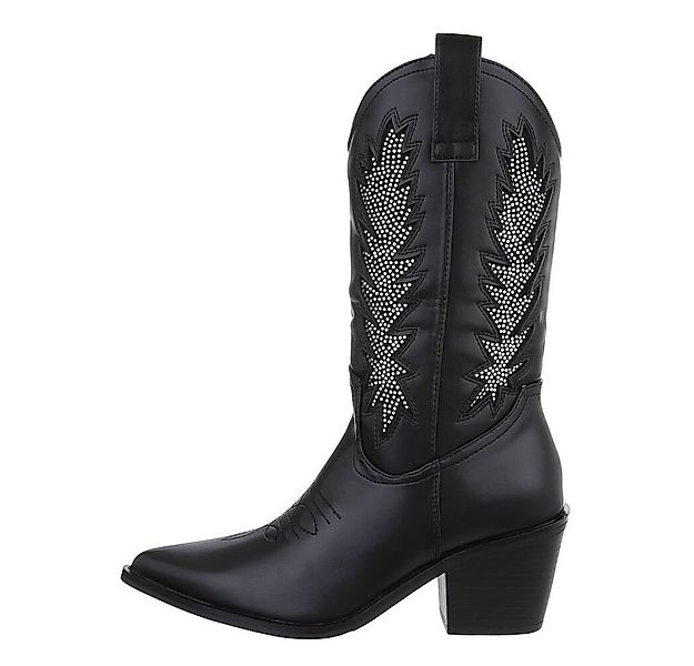 Ital-Design Damen Cowboyboots Western Westernstiefel (84989774) Blockabsatz günstig online kaufen