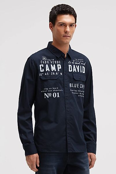 CAMP DAVID Langarmhemd mit Klappentaschen günstig online kaufen