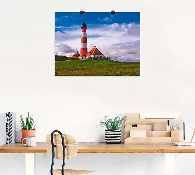 Artland Wandbild »Leuchtturm Westerheversand«, Gebäude, (1 St.) günstig online kaufen