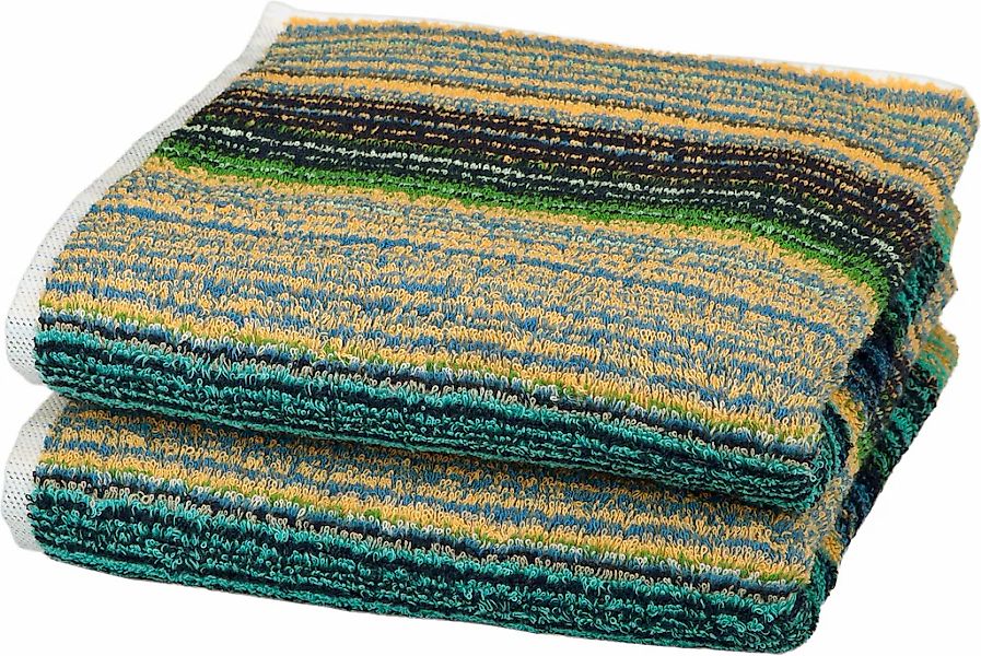 ROSS Handtücher "Missoni-Serie" aus feinster Baumwolle, dezente Streifen, M günstig online kaufen
