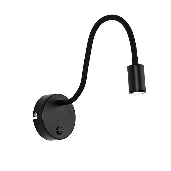 EASYLIGHT Wandlampe LED Flexarm Schalter Schwarz Zum Lesen günstig online kaufen