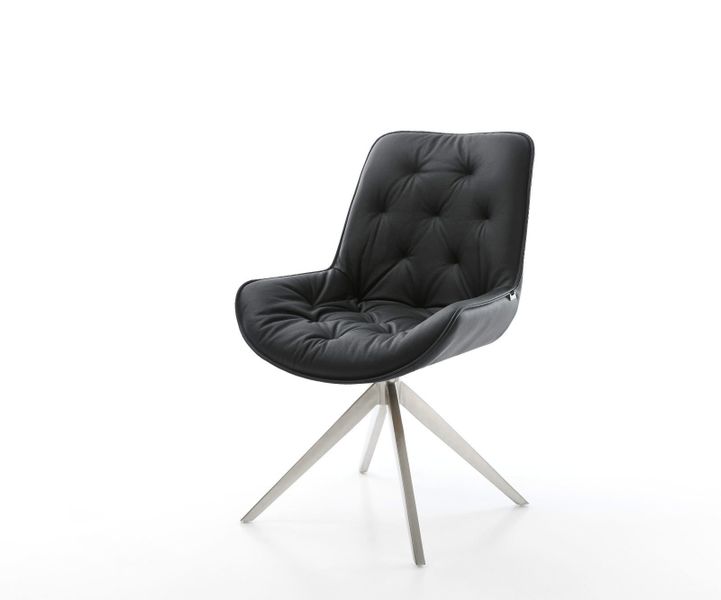 DELIFE Polsterstuhl Taimi-Flex, Kreuzgestell breit Edelstahl günstig online kaufen