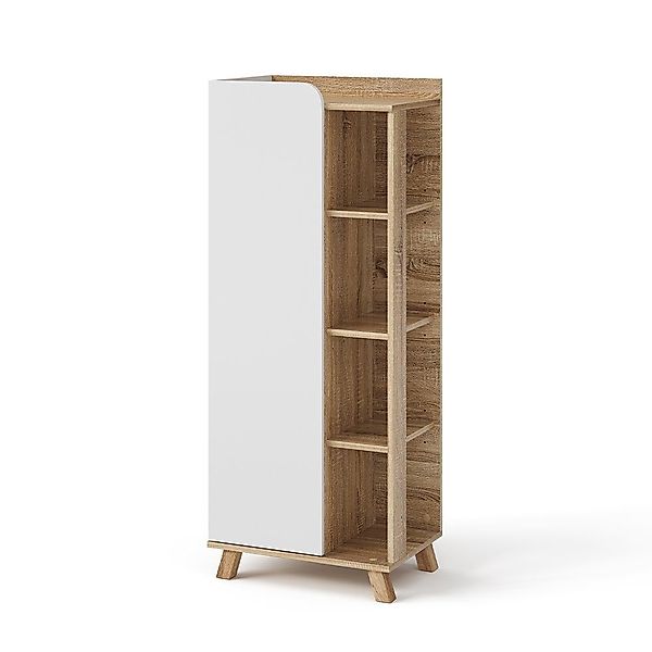 Vicco Midischrank Karen, Sonoma/Weiß, 50 x günstig online kaufen