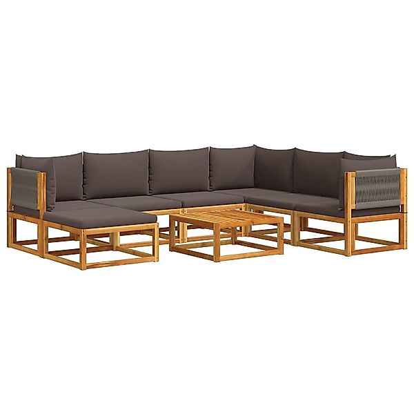 vidaXL Loungesofa 8-tlg. Gartensofa-Set mit Kissen günstig online kaufen