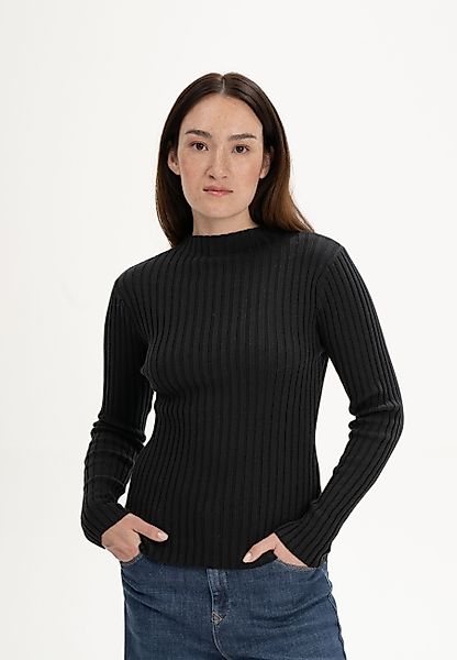 MELA Strickpullover Damen Strickpullover NAMARI Gerippte günstig online kaufen