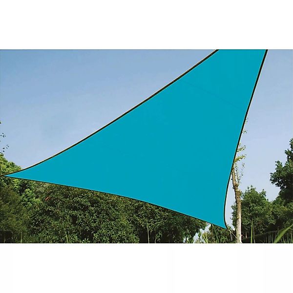 Perel Dreieck-Sonnensegel 360 cm x 360 cm Blau günstig online kaufen