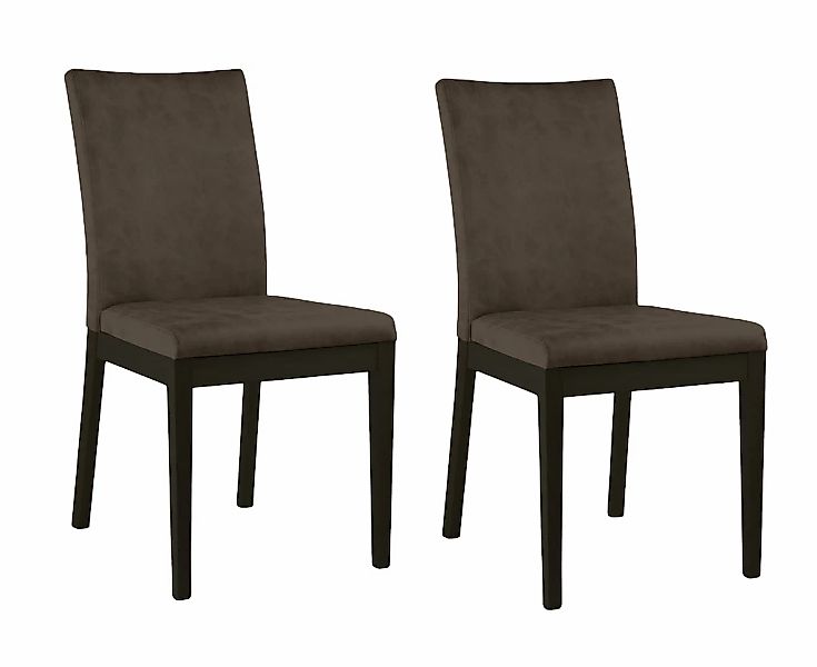 Home affaire 4-Fußstuhl "Dendres", (Set), 2 St., Microfaser, Sitz und Rueck günstig online kaufen