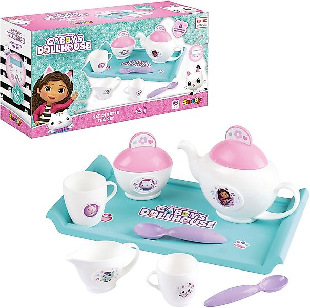 Smoby Spielgeschirr Gabby's Dollhouse Teeservice, (8-tlg), Made in Europe günstig online kaufen