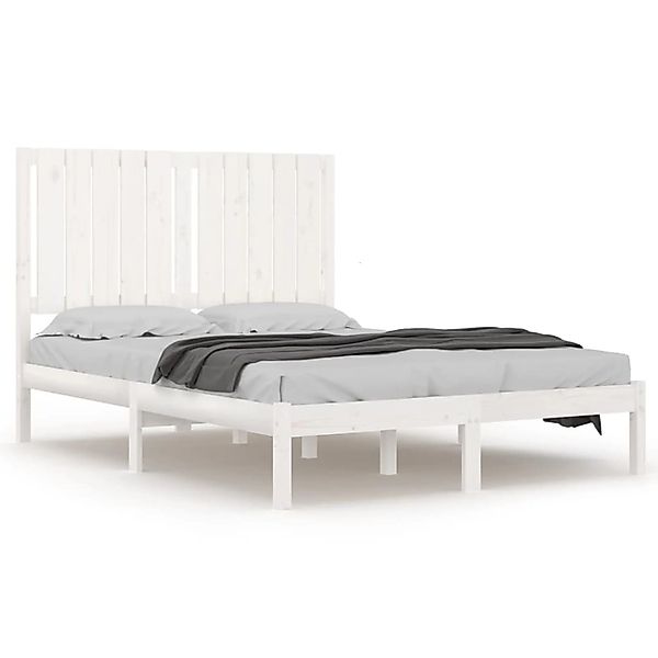 vidaXL Massivholzbett Weiß 120x190 cm 4FT Small Double1156817 günstig online kaufen