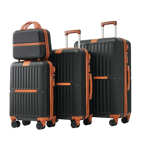 MODFU Trolleyset Hartschalenkoffer-Set, Hartschalen-Trolley, 4 Rollen, günstig online kaufen