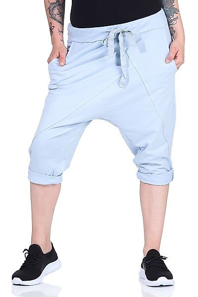 CLEO STYLE Jogginghose Bermuda 107 Hellblau günstig online kaufen