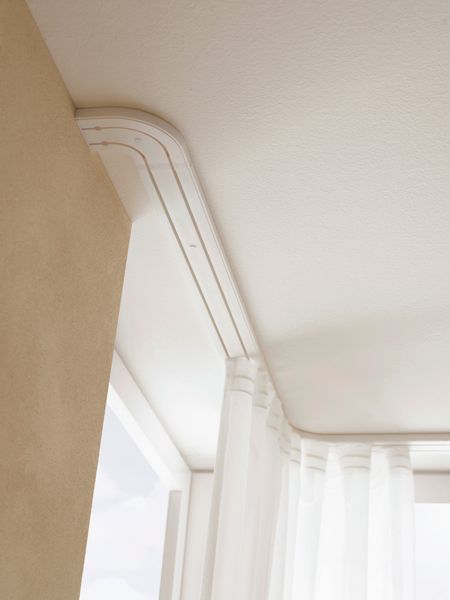 GARDINIA Vorhangschiene "Slim Line" 2 läufig-läufig mit Bohren, Deckenmonta günstig online kaufen