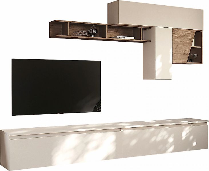 INOSIGN Wohnwand "Infinity, 6tlg. Breite 276 cm, moderne Mediawand" 6 Stk. günstig online kaufen