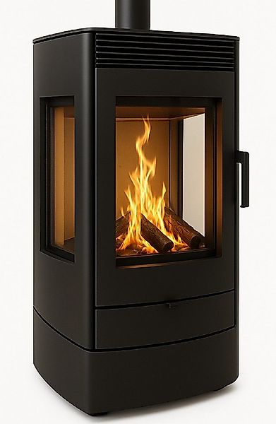 ECOfoxx Kaminofen Premium-Kaminofen Modell 5W60 - Dreischeiben, 6.0 kW günstig online kaufen