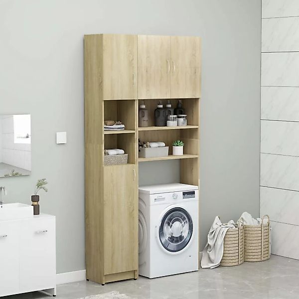 vidaXL Waschmaschinenumbauschrank Waschmaschinenschrank-Set Sonoma-Eiche Ho günstig online kaufen
