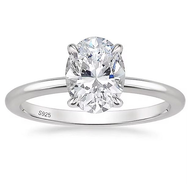 ROUGEMONT Solitärring Extravaganter Damen Solitär Ring Verlobungsring Oval günstig online kaufen