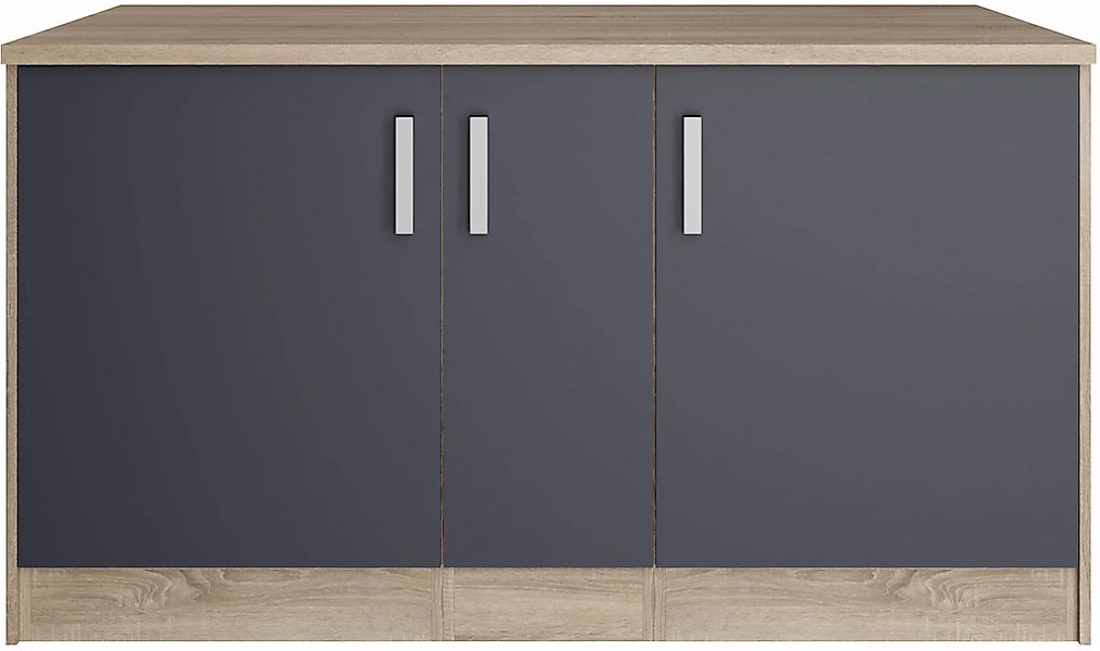 KOCHSTATION Kücheninsel "KS-Toronto" Breite 153 cm, MDF-Fronten, Flaschenre günstig online kaufen