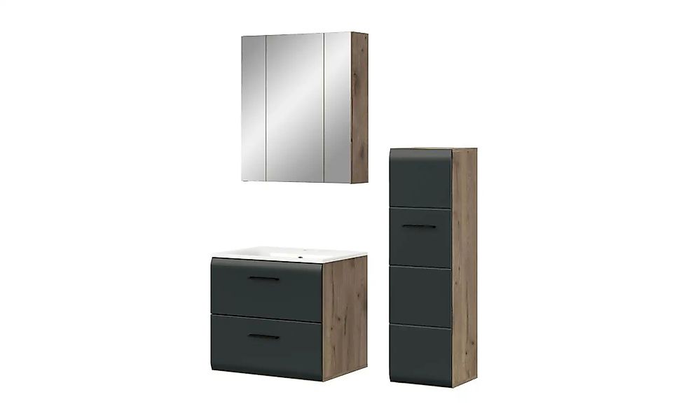 Badkombination   ¦ holzfarben ¦ Maße (cm): B: 105 H: 185 Schränke > Badschr günstig online kaufen