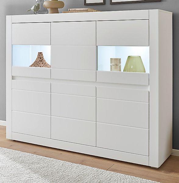 Furn.Design Highboard Derby (Schrank in weiß, günstig online kaufen