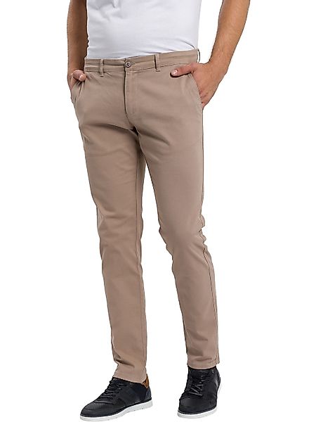 Cross Jeans Herren Slim Tapered Chino Hose - Slim Tapered Fit - Beige günstig online kaufen