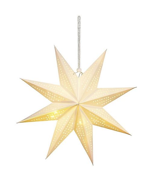 IC Winterworld LED Stern Weihnachtsstern aus Papier zum Aufhängen, ca. Ø 45 günstig online kaufen