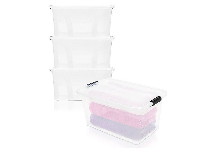 BigDean Aufbewahrungsbox 3er Set Aufbewahrungsbox mit Deckel (Set, 3 St., 3 günstig online kaufen