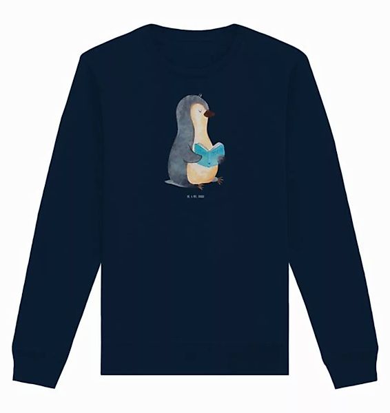 Mr. & Mrs. Panda Longpullover Größe XXL Pinguin Buch - French Navy - Gesche günstig online kaufen