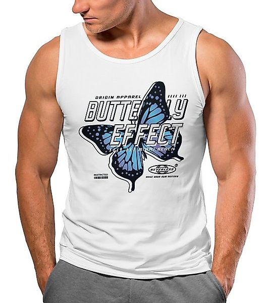 Neverless Tanktop Herren Tank-Top Bedruckt Schriftzug Butterfly Effect Schm günstig online kaufen