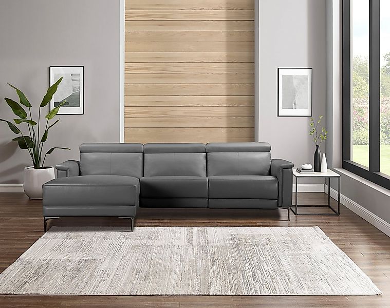 Places of Style Ecksofa Lund, L-Form, 261cm, man. o. elektr. Relaxfunktion günstig online kaufen