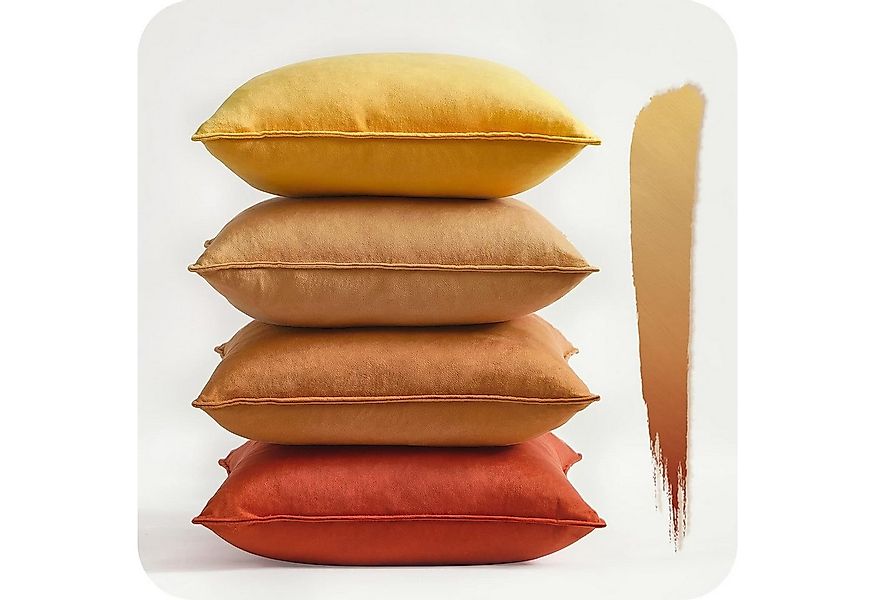 Topfinel Kissenbezüge 4er Set 40x40 & 50x50 cm aus weichem Samt-flauschig m günstig online kaufen