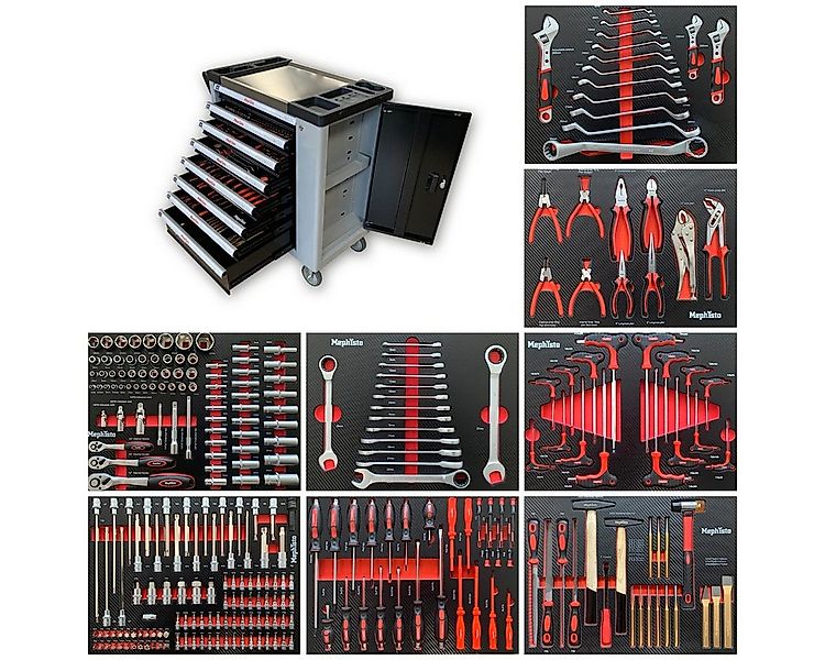 Mephisto-Tools Werkstattwagen, (fertig montiert und bestückt), 8 abschließb günstig online kaufen