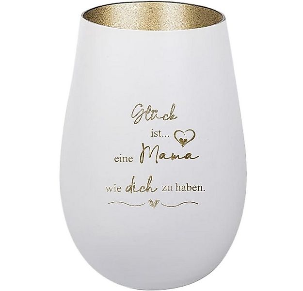 Der Porzellan-Laden Windlicht Personalisiertes Windlicht: 'Glück ist... ein günstig online kaufen