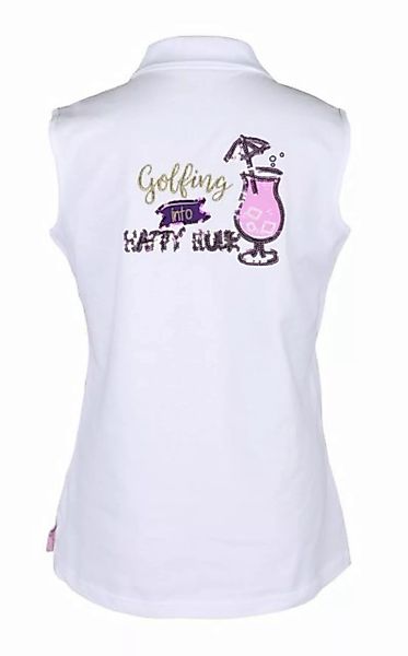 girls golf Poloshirt Girls Golf Polo Sleeveless 'Golfing into Happy Hour' W günstig online kaufen