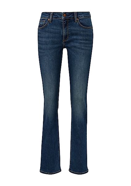 QS Slim-fit-Jeans Catie (1-tlg) Slim Fit, Mid Rise, Straight Leg günstig online kaufen
