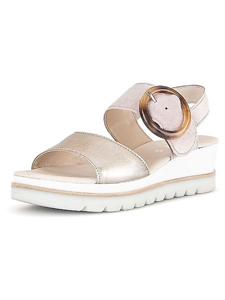 Gabor Sandalen Veloursleder Keilsandalette günstig online kaufen