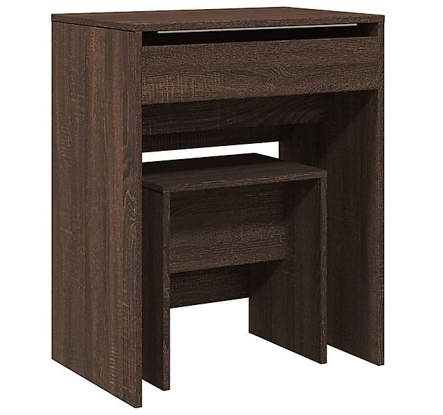 vidaXL Schminktisch Schminktisch mit Hocker Braun Eichen-Optik 60x40x113,5 günstig online kaufen