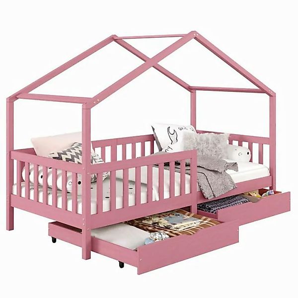 IDIMEX Kinderbett ELEA, Hausbett Montessori Bett Kinderbett Tipibett 90 x 2 günstig online kaufen