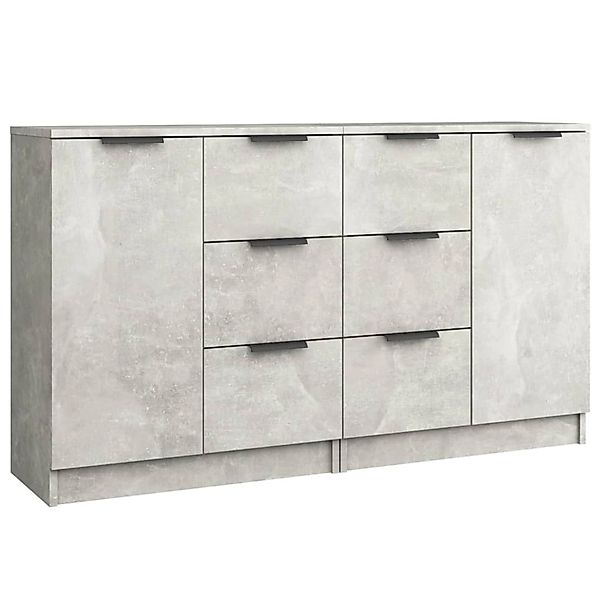 vidaXL Sideboards 2 Stk Betongrau 60x30x70 cm Holzwerkstoff 3115791 günstig online kaufen