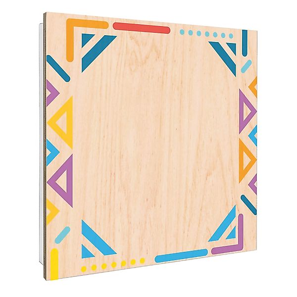 Banjado Großer Schlüsselbox Holz 30x30cm Weiß Scharnier Rechts 50 Haken Sch günstig online kaufen