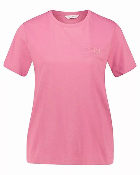 Gant T-Shirt REG TONAL SHIELD KA T-SHIRT mit Zwillingsnähten an den Saumkan günstig online kaufen