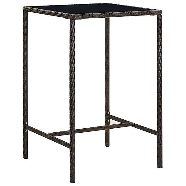 vidaXL Gartentisch Garten-Bartisch Braun 70x70x110 cm günstig online kaufen