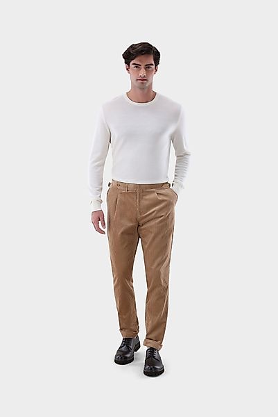 Rundhalspullover aus merzerisierter Merinowolle günstig online kaufen