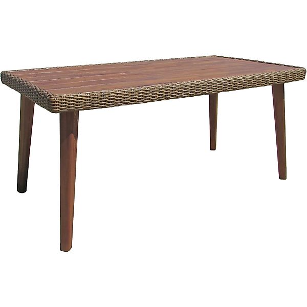 Garden Pleasure Gartenmöbel-Set Carson 5-teilig Hellbraun FSC® günstig online kaufen