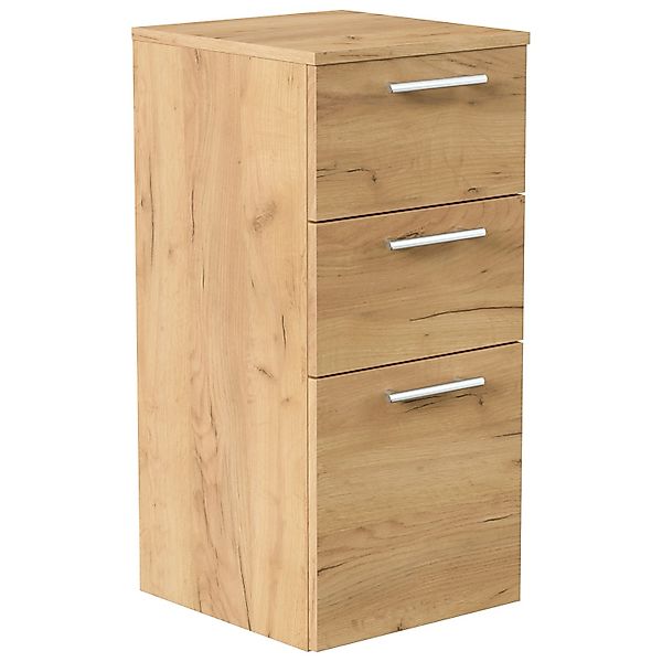 Posseik Hängeschrank Badezimmer Midischrank Eiche Gold 75cm günstig online kaufen