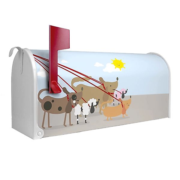 Banjado Amerikanischer Briefkasten Weiß 48x22x16cm US Mailbox Letterbox Pos günstig online kaufen