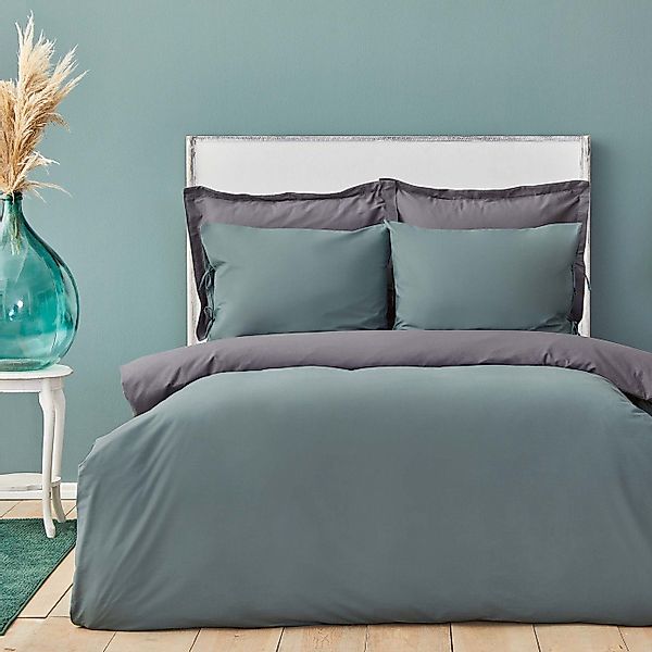 Karaca Home Bettwäsche Basic Petrol Anthrazit günstig online kaufen