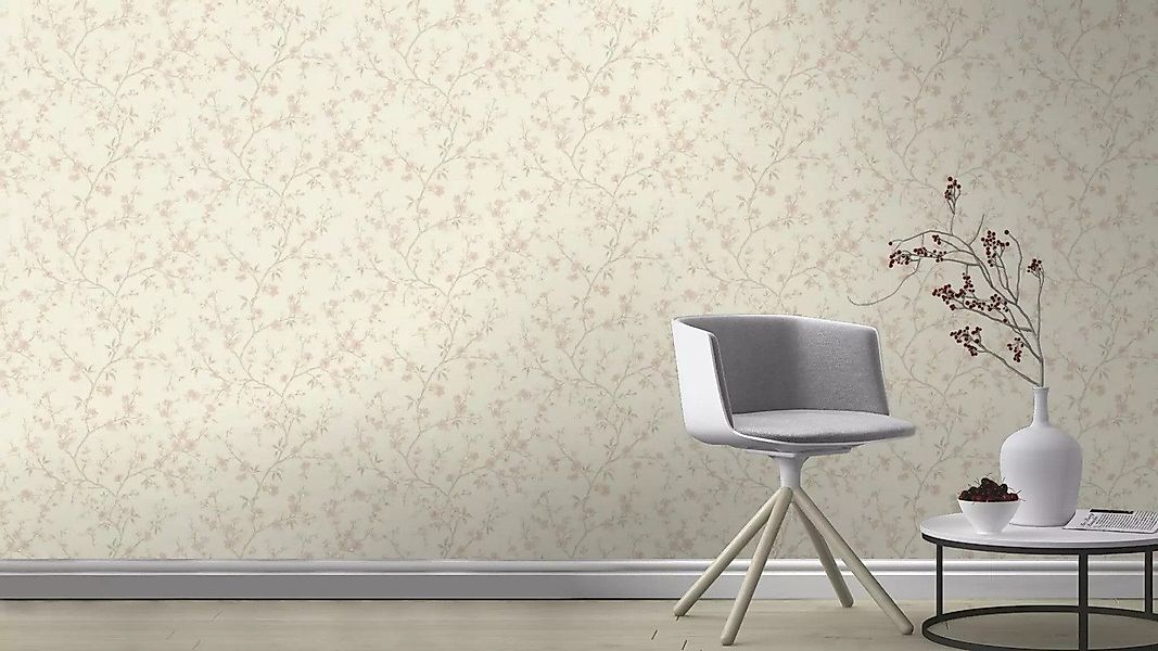 Rasch Vliestapete Floral Landhaus Stil Creme günstig online kaufen