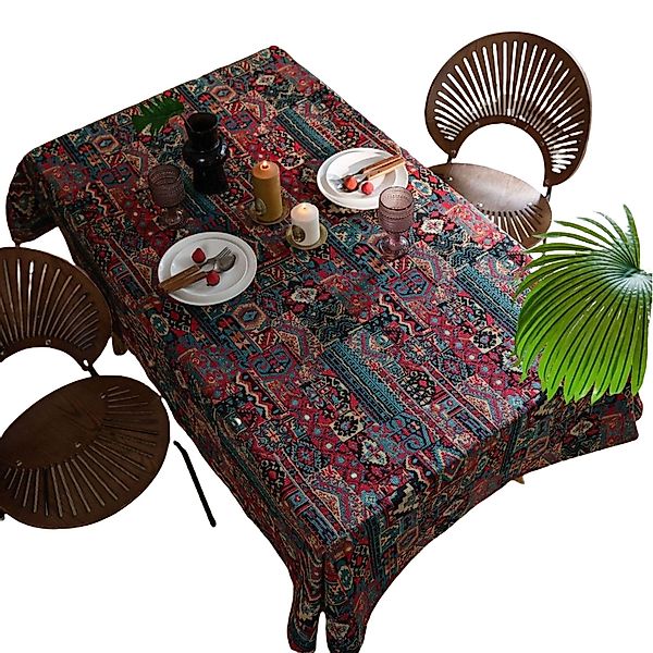 RWEUOQ Tischdecke Tischdecke Tischdecke bunte Jacquard günstig online kaufen