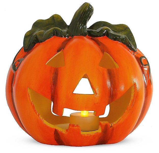 matches21 HOME & HOBBY Dekofigur Kürbis-Laterne als LED Halloween-Deko Wind günstig online kaufen
