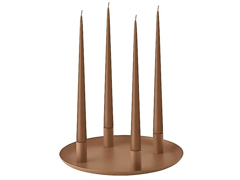 blomus Kerzenhalter LOHA Kerzenhalter rund amber brown 30cm günstig online kaufen